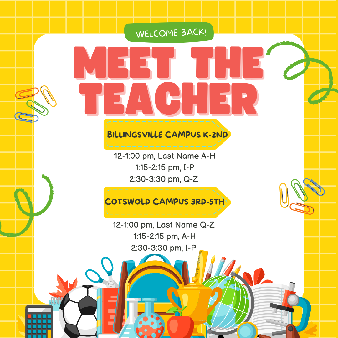 Meet the Teacher Event Aug 23rd